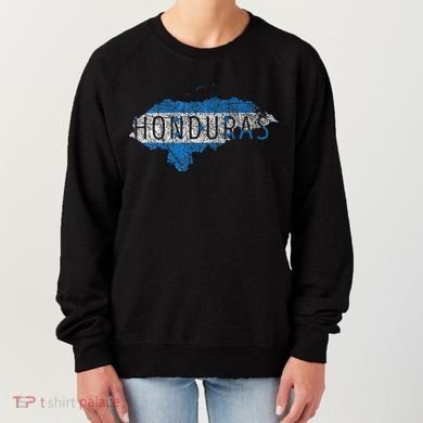 Honduran Map And Flag Souvenir Distressed Honduras Women's Sweatshirt