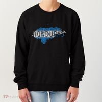 Honduran Map And Flag Souvenir Distressed Honduras Women's Sweatshirt thumb 0