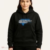 Honduran Map And Flag Souvenir Distressed Honduras Hoodie thumb 5