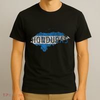 Honduran Map And Flag Souvenir Distressed Honduras T-Shirt thumb 3