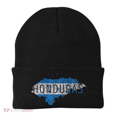 Honduran Map And Flag Souvenir Distressed Honduras Beanie