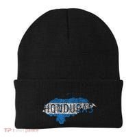Honduran Map And Flag Souvenir Distressed Honduras Beanie thumb 0