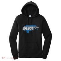 Honduran Map And Flag Souvenir Distressed Honduras Women's Hoodie thumb 0