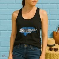 Honduran Map And Flag Souvenir Distressed Honduras Women's Tank Top thumb 2