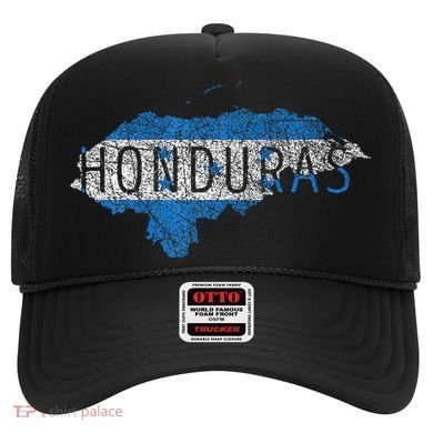 Honduran Map And Flag Souvenir Distressed Honduras Hat