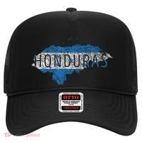 Honduran Map And Flag Souvenir Distressed Honduras Hat thumb 0