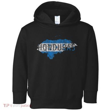 Honduran Map And Flag Souvenir Distressed Honduras Toddler Hoodie