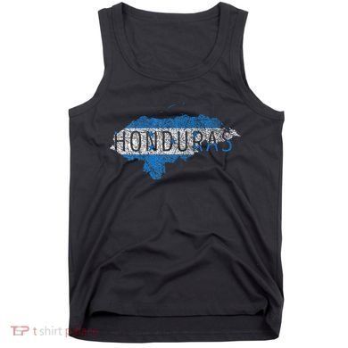 Honduran Map And Flag Souvenir Distressed Honduras Tank Top