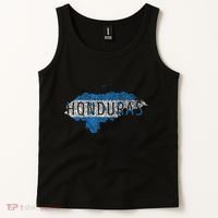 Honduran Map And Flag Souvenir Distressed Honduras Tank Top thumb 2