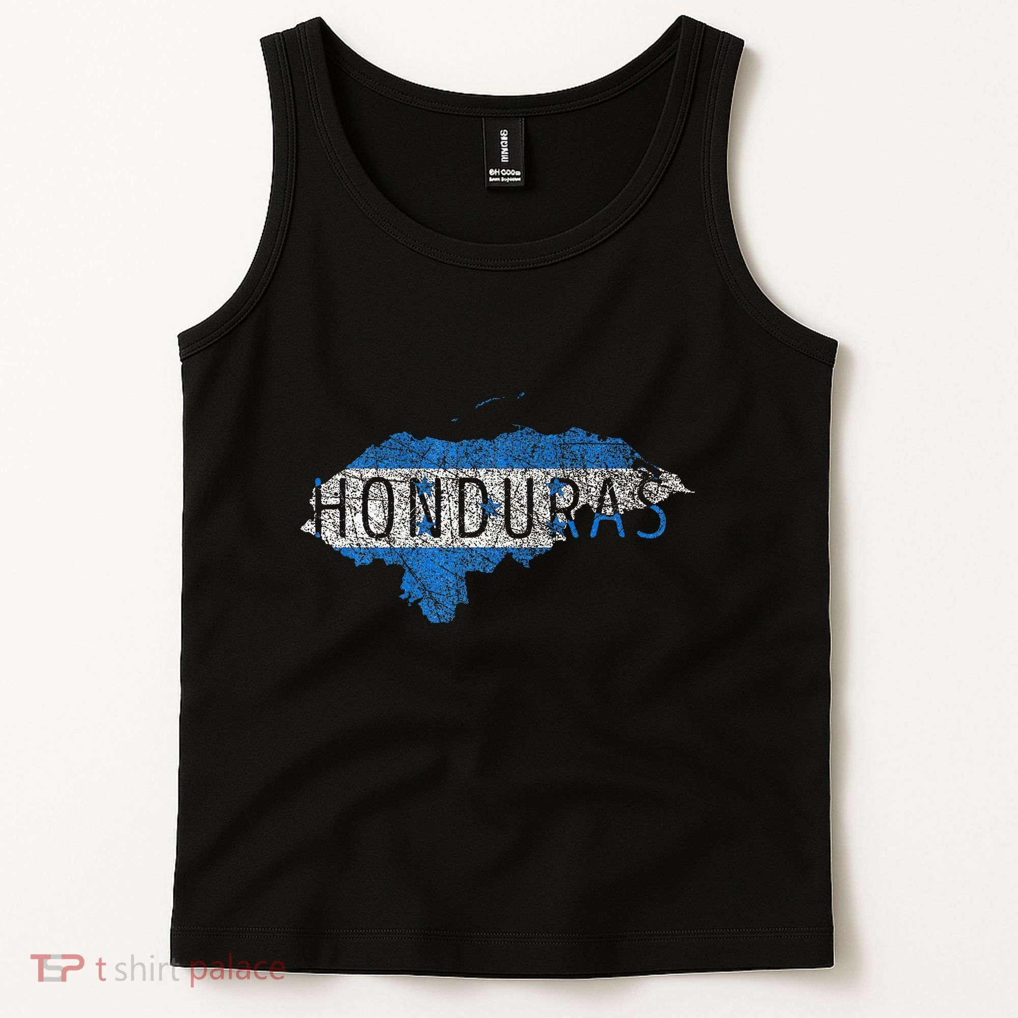 Honduran Map And Flag Souvenir Distressed Honduras Tank Top