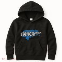 Honduran Map And Flag Souvenir Distressed Honduras Kids Hoodie thumb 0