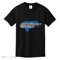 Honduran Map And Flag Souvenir Distressed Honduras Kids T-Shirt thumb 0