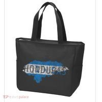 Honduran Map And Flag Souvenir Distressed Honduras Tote Bag thumb 3