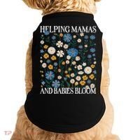 Helping Mamas And Babies Bloom Wildflowers Floral Boho Doggie Tank thumb 0