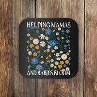 Helping Mamas And Babies Bloom Wildflowers Floral Boho Coaster thumb 0