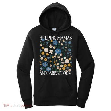 Helping Mamas And Babies Bloom Wildflowers Floral Boho Women's Hoodie