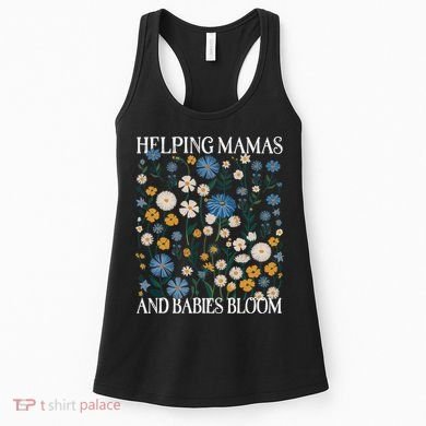 Helping Mamas And Babies Bloom Wildflowers Floral Boho Women's Tank Top