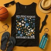 Helping Mamas And Babies Bloom Wildflowers Floral Boho Tank Top thumb 4