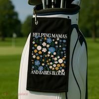Helping Mamas And Babies Bloom Wildflowers Floral Boho Golf Towel thumb 2