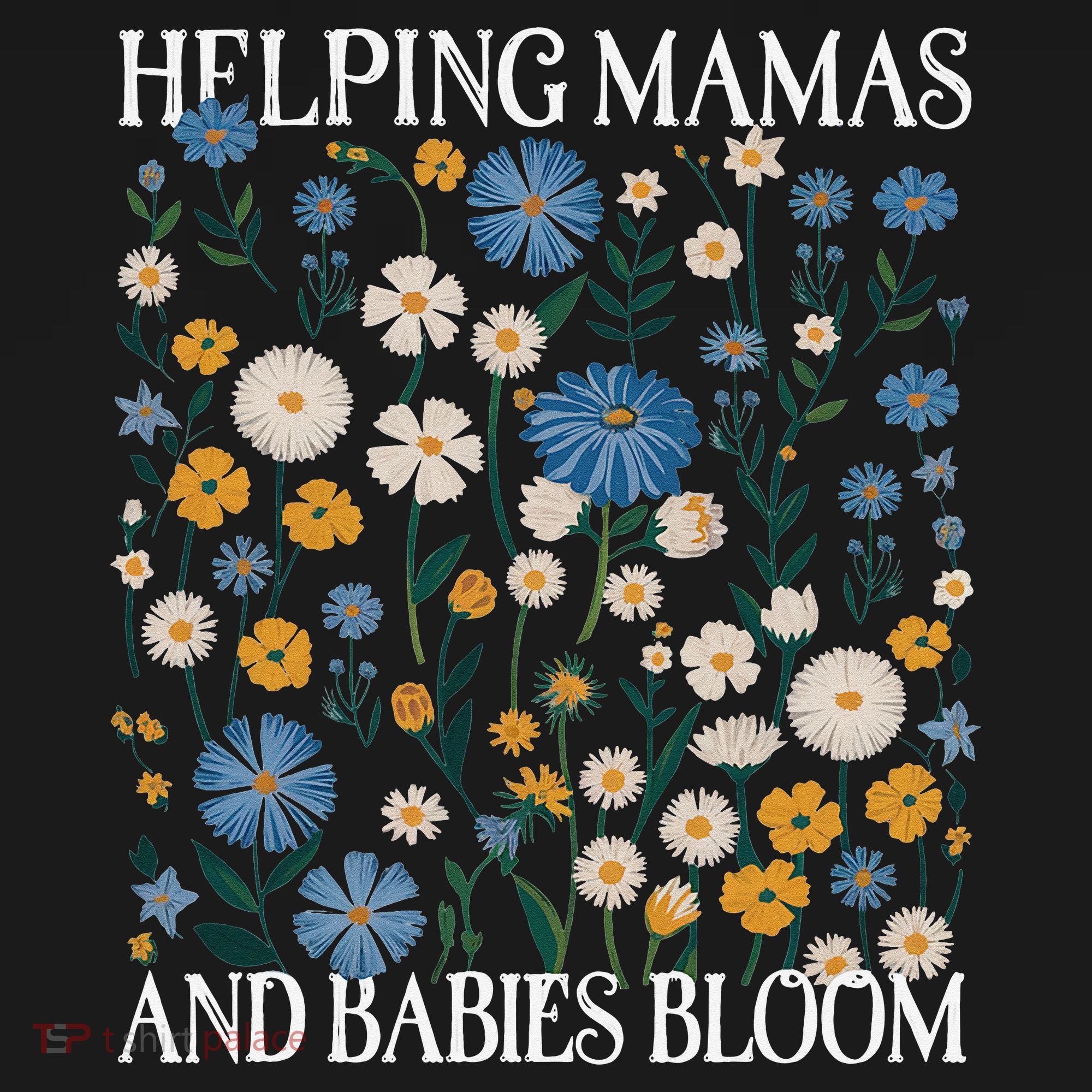 Helping Mamas And Babies Bloom Wildflowers Floral Boho Kids Sweatshirt