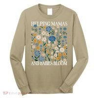 Helping Mamas And Babies Bloom Wildflowers Floral Boho Long Sleeve Shirt thumb 0