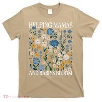 Helping Mamas And Babies Bloom Wildflowers Floral Boho T-Shirt thumb 0
