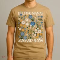 Helping Mamas And Babies Bloom Wildflowers Floral Boho T-Shirt thumb 3