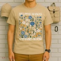 Helping Mamas And Babies Bloom Wildflowers Floral Boho T-Shirt thumb 6