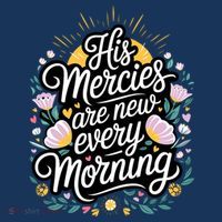 His Mercies Are New Every Morning Bible Verse Charity Events Women's Tank Top thumb 5