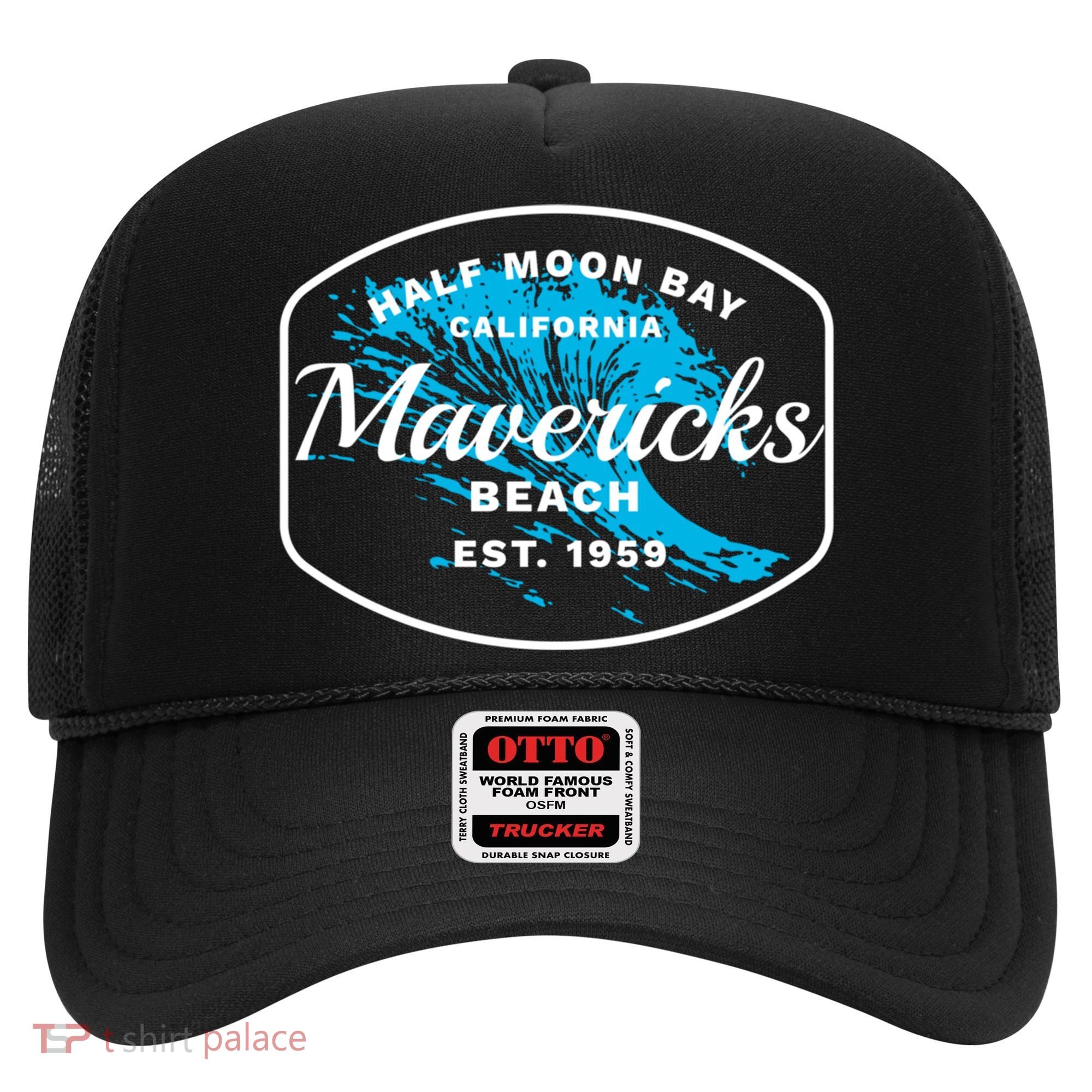 Half Moon Bay Mavericks Beach Surfing Gift Travel Gift Hat