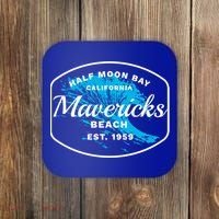 Half Moon Bay Mavericks Beach Surfing Gift Travel Gift Coaster thumb 0