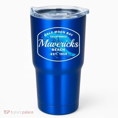 Half Moon Bay Mavericks Beach Surfing Gift Travel Gift Tumbler