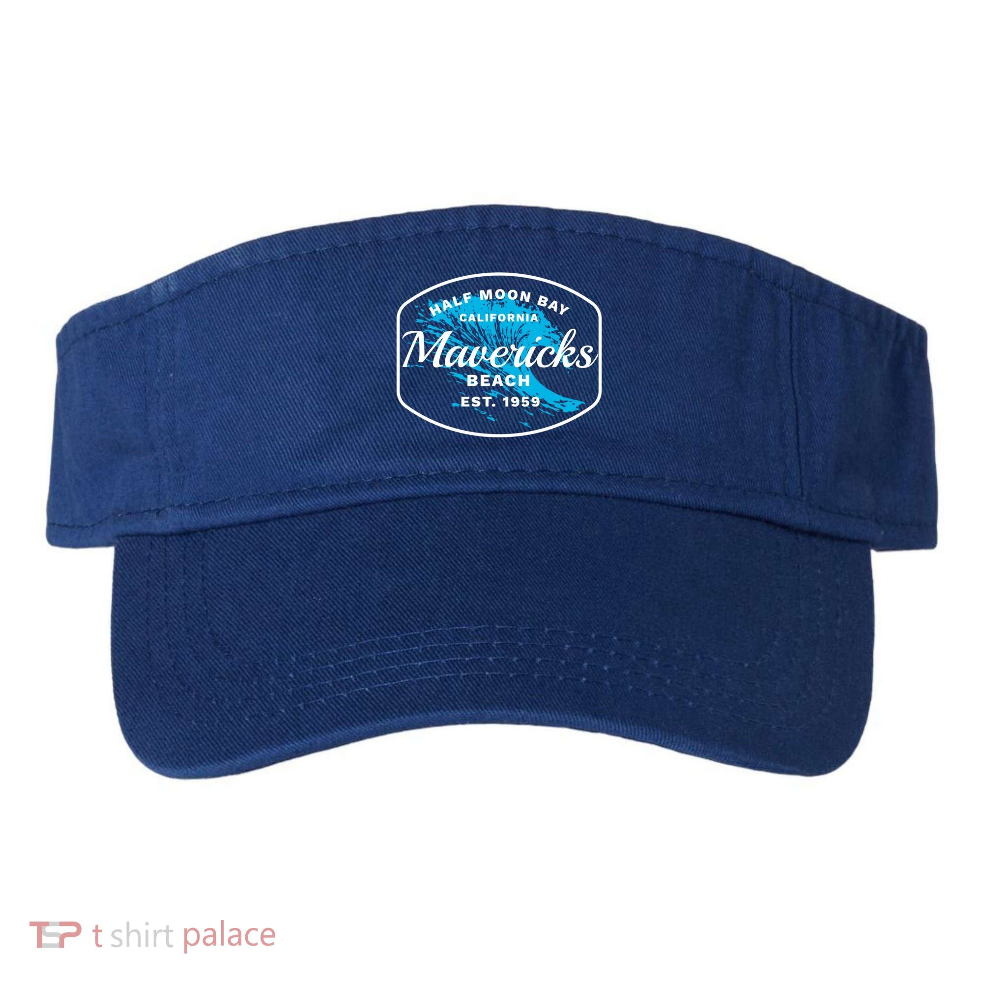 Half Moon Bay Mavericks Beach Surfing Gift Travel Gift Visor