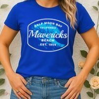 Half Moon Bay Mavericks Beach Surfing Gift Travel Gift Women's T-Shirt thumb 2