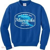 Half Moon Bay Mavericks Beach Surfing Gift Travel Gift Kids Sweatshirt thumb 0