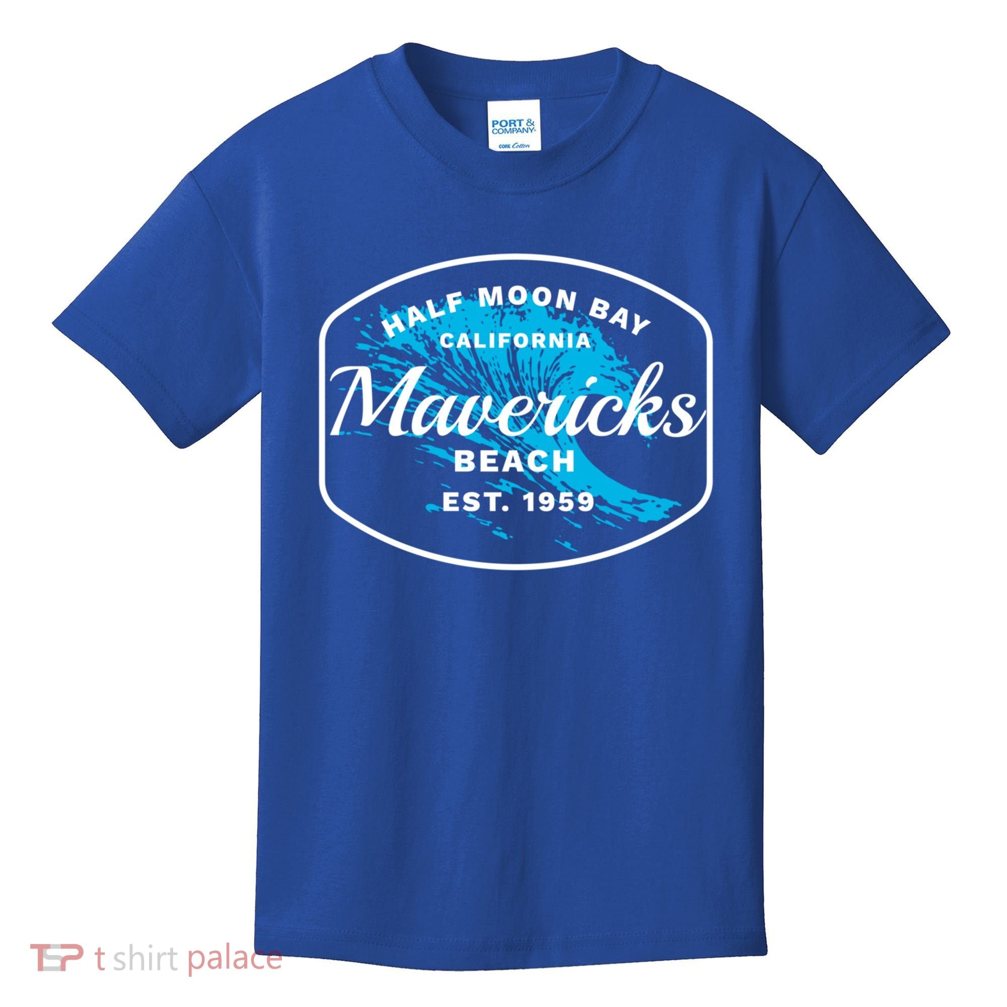 Half Moon Bay Mavericks Beach Surfing Gift Travel Gift Kids T-Shirt