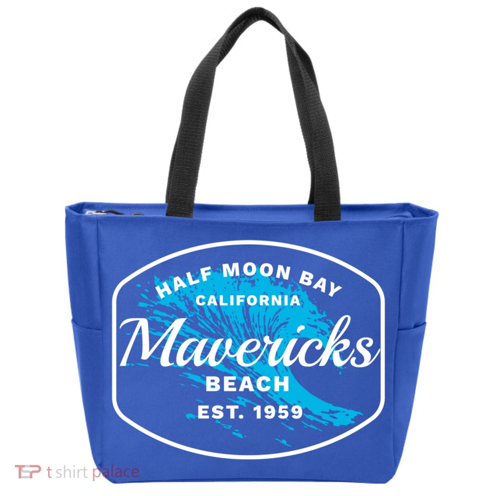 Half Moon Bay Mavericks Beach Surfing Gift Travel Gift Tote Bag