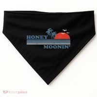 Honey Moonin Beach Honeymoon Vacation Women Couples Gift USA-Made Doggie Bandana thumb 0