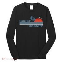 Honey Moonin Beach Honeymoon Vacation Women Couples Gift Long Sleeve Shirt thumb 0