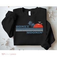 Honey Moonin Beach Honeymoon Vacation Women Couples Gift Sweatshirt thumb 2