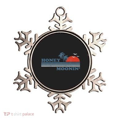 Honey Moonin Beach Honeymoon Vacation Women Couples Gift Ornament