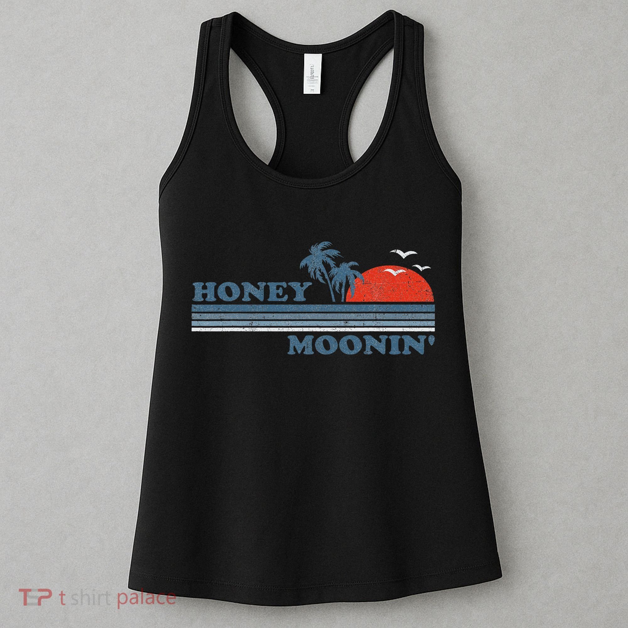 Honey Moonin Beach Honeymoon Vacation Women Couples Gift Women's Tank Top