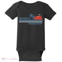 Honey Moonin Beach Honeymoon Vacation Women Couples Gift Baby Bodysuit thumb 0