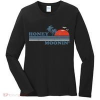 Honey Moonin Beach Honeymoon Vacation Women Couples Gift Women's Long Sleeve Shirt thumb 0