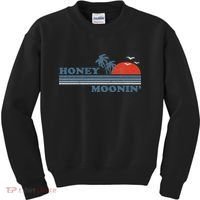 Honey Moonin Beach Honeymoon Vacation Women Couples Gift Kids Sweatshirt thumb 0