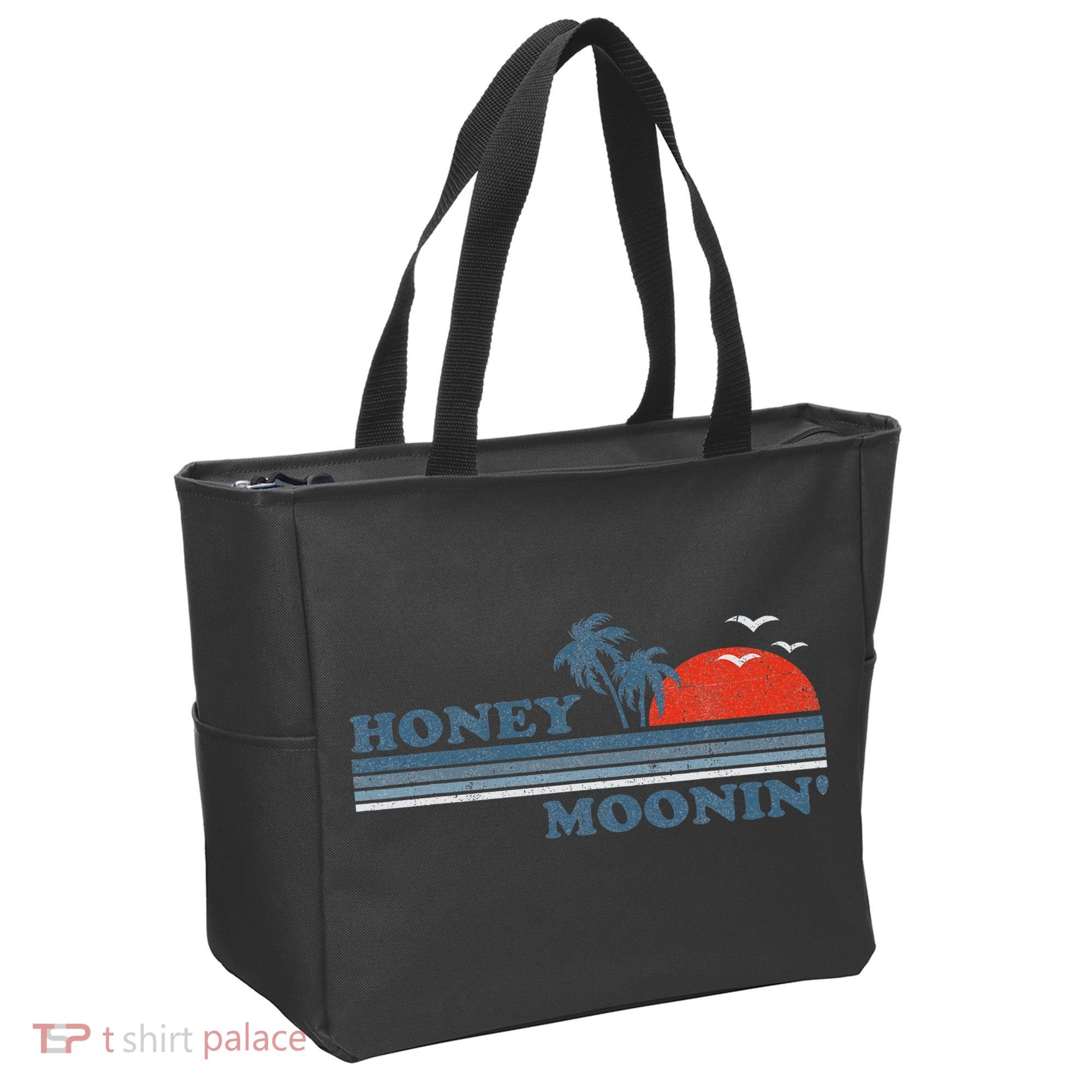 Honey Moonin Beach Honeymoon Vacation Women Couples Gift Tote Bag