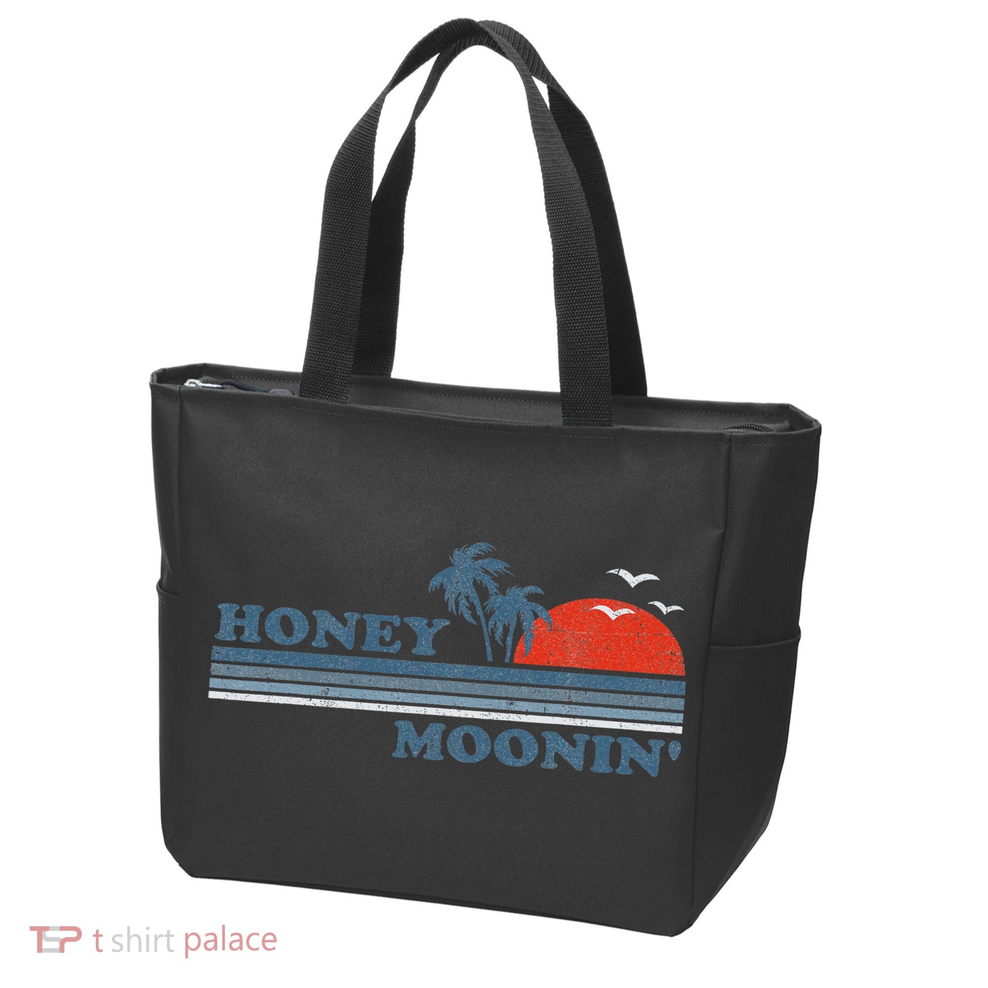 Honey Moonin Beach Honeymoon Vacation Women Couples Gift Tote Bag