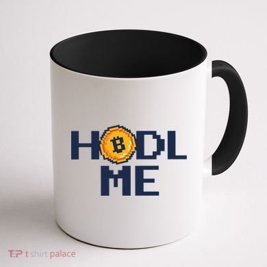 Hold Me Bitcoin Coffee Mug back