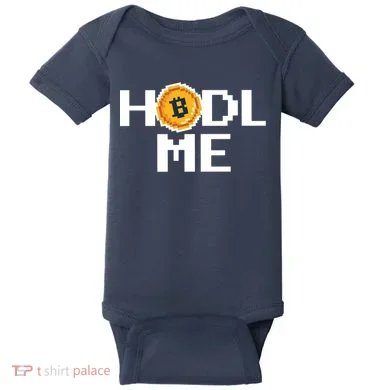 Hold Me Bitcoin Baby Bodysuit