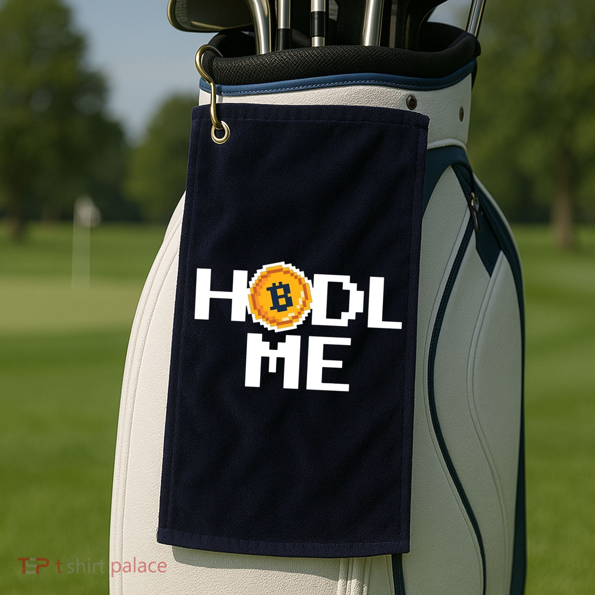 Hold Me Bitcoin Golf Towel